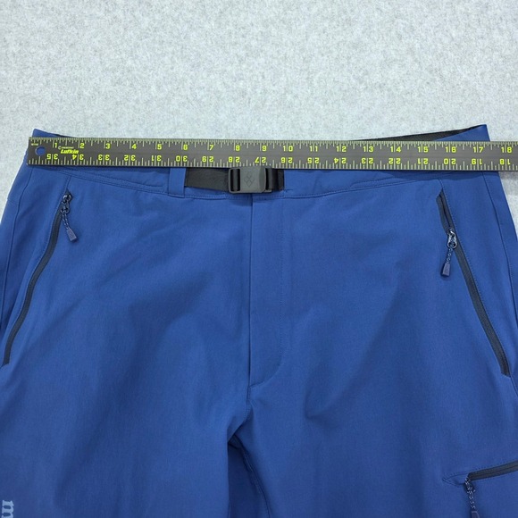 Montbell Men's Hiking Outdoor Pants Blue Size Large Zip Pockets Lightweight - Picture 10 of 14